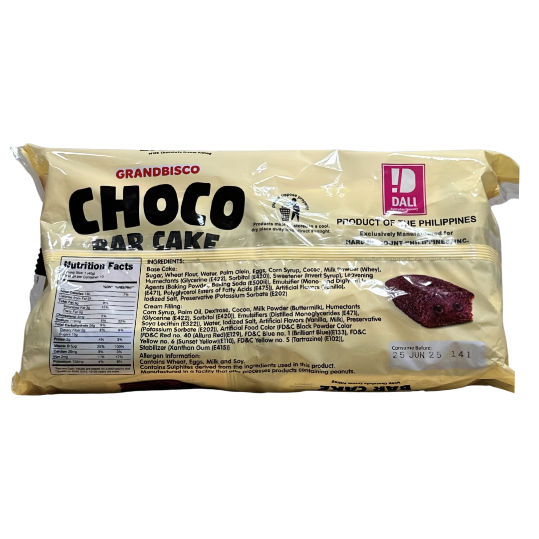 Choco Cream Filled Cake Bar