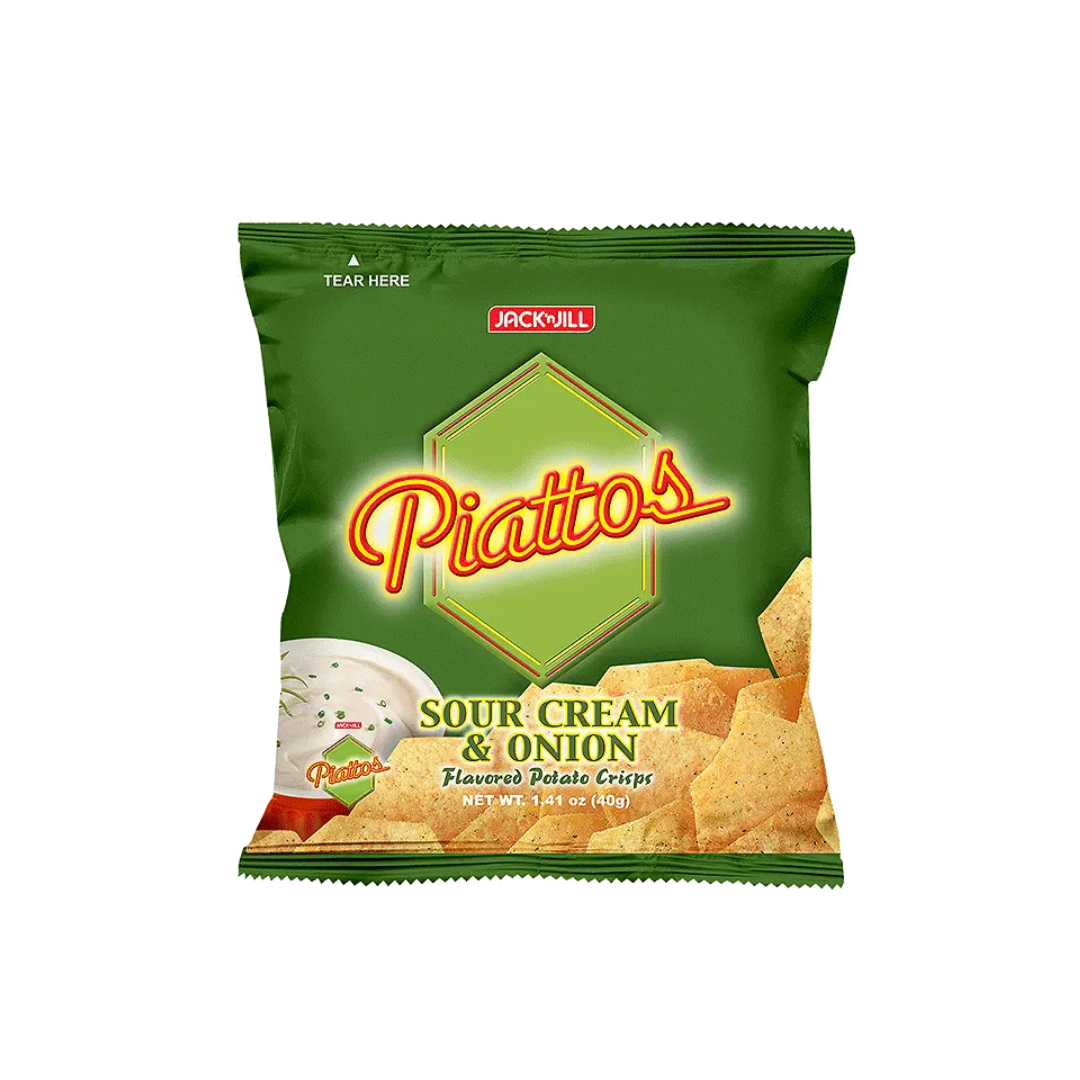 Piattos Sour Cream Flavored Potato Crisp